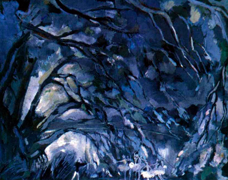 ВИРСАЛАДЗЕ Симон (Солико) Багратович. Эскиз декораций к балету П.И.Чайковского Лебединое озеро. 1950. Гуашь 